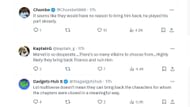 Some fan reactions to DiscussingFilm Tweet (Image via X@DiscussingFilm)